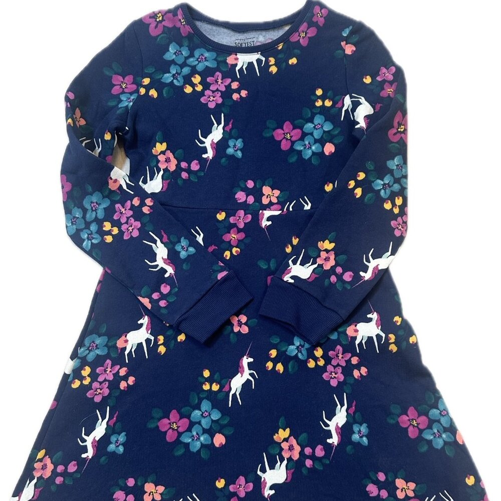 Jumping Beans Girls' Softest Fleece Unicorn Dress - Size 7 Description: